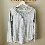 American Eagle Soft & Sexy Plush Pullover Sweatshirt Hoodie Gray Sz Medi… Photo 0