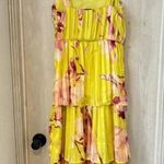 Revolve BTFL Oleander Pleated Tiered Dress in Bright Orchid Size XS Floral Photo 6