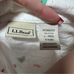 L.L.Bean  Conversation Hearts Vintage Flannel Pajama Shirt Valentines Day Photo 3