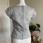 Vintage Y2K BlackTie Women’s 2 Silver Beaded Top Zip‎ Up Blouse Formal Cocktail Photo 2