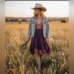 Free People  Adella dress copper combo size Small this dress is like new Photo 1