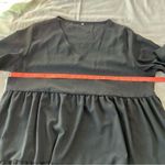 Women's Black Baby Doll Dress 2XL Puff Sleeves Light Pilling Light Weight Size 2X Photo 4