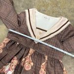 Alice Girl coquette brown teddy bear Lolita Peter Pan collar dress Photo 8