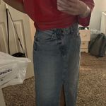 H&M  Long Jean Skirt Denim Light Wash Photo 3