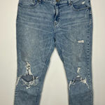 Old Navy  boyfriend mid rise Jeans distressed destroyed acid Wash size‎ 12 Photo 0