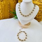 18K Plated Gold Knot Chain chunky Necklace SET Stainless Steel womens jewelry Photo 1