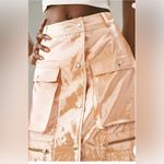 Anthropologie Let Me Be Metallic Cargo Maxi Skirt Size S. B14 Photo 4