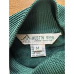 Austin Reed Silk Turtleneck Sweater Women Size Medium Green Long Sleeve City Photo 2