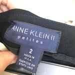 Vintage High Waisted Midi Skirt With Slit Black Size 2P Photo 5