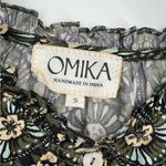 Omika Wilora Double Ruffle Sleeve Mini Dress Malia Pistachio Sz S Green Photo 3