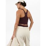 Athleta  S Purpose Crop Bra Small D-DD Spiced Cabernet Photo 3