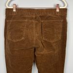 Talbots pull on brown corduroy elastic waist jeggings size 12 Photo 7