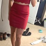 Tobi -Red Top & Skirt Set Photo 3