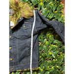 BDG Urban Outfitters  Denim Jacket Green Faux Fur Trim Size M/L NWT Photo 6