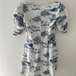 Reformation  0 Clay Toile Linen Cut Out Mini Dress 0 Photo 5