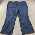 Lane Bryant Womens Plus Size 26/28 Pull On Wide Leg Pants Navy Blue Waist Career Photo 0