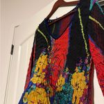 Alberto Makali  Multicolor Floral V-Neck Top Photo 1