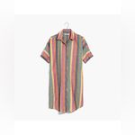 Madewell  Courier Shirtdress in Rainbow Stripe Photo 2