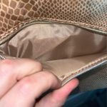 Estée Lauder Vintage Retired Creme Beige Faux Snake Print Large Tote Bag New Photo 12