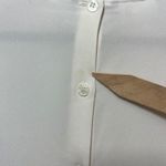 Liz Claiborne  Chemise Vintage 90s Blouse Women's 12 Ivory Button Back Minimalist Photo 8