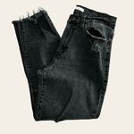 SO  Womens High Rise Distressed Crop Skinny Mom Jeans‎ Black Size 27 Photo 9