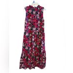 Sugar Lips  Sleeveless Floral Tiered Maxi Dress Women's Size XS V-neck Pockets Photo 2