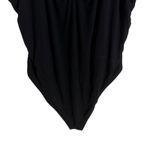 Good American Black Good Touch Ruched U-Ring Sleeveless Bodysuit Size 4XL Photo 5