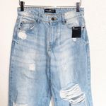 Parker Jeans Light Wash Distressed 100% Algodon High Rise Wide Leg Jeans Photo 1