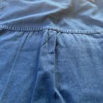 Old Navy Maternity Indigo Chambray Dress Long Sleeve Button Up Top Size Medium Photo 8