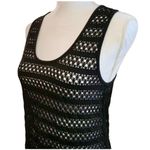 Women’s Free Society sheer mesh black tank top/cover up Size M Photo 1