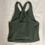 Abercrombie & Fitch Olive Green Contour Cross Back Tank Photo 2