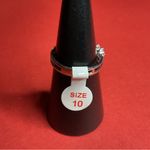 Bomb Party RBP5954 “The Perfect Addition” Lab Created Topaz Rhodium S10 Ring NWT Silver Size 10 Photo 2