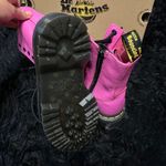 Dr. Martens  31295 pink leather platform zipper lace up boots booties shoes 7 new Photo 3
