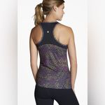 Fabletics  • Leon Tank Top Fractal Print Black Purple Orange Photo 2