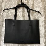 Vince Camuto pebbled grain black and gray purse Photo 1