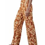 ZARA Linen Palazzo Pants XSMALL ORANGE burnt Bohemian Photo 2