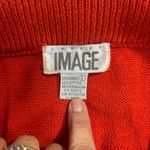 Career Image Knit Skirt Button Back Career Casual‎ Red Skirt L Size L Photo 3