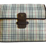 Burberry Vintage Tartan Mini Portfolio Clutch Authentic Photo 0