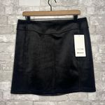 Lululemon Scuba High Rise Mini Skirt Velvet NWT Size Large (BLACK) LW8AL9S Photo 0