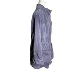 J.Jill  Stretch Utility Jacket Adjustable Waist 2XL Grey Purple Cotton Pockets Photo 2