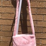 Pink and faux fur shoulder tote bag purse Photo 2