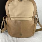 Lucky Brand  Womens Crossbody Stash Bag Purse Beige Leather Photo 6