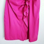 Kay Unger Kay‎ Unger Fuchsia Pink Sleeveless Ruffle Dress Photo 2