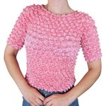 Vintage 90s Pink Bubble Popcorn Shirt Size undefined Photo 0