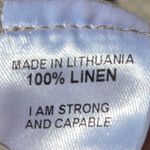 Flax  Clothing MILITARY JACKET 100% Linen Natural Beige Pockets P/4 Photo 5