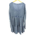 Free People  One Dress Womens XL Jolene Waffle Knit Short Boho Grunge Hippie Chic Photo 8