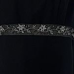 Michaelangelo empire waist sleeveless formal black maxi dress backless flawless Photo 2