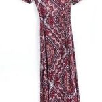 Darlove Jones  Maxi Wrap Dress Pink Magenta M Photo 1