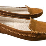 Jack Rogers Millie Moccasin Slipper Leather Faux-shearling Sz 8.5 NEW Photo 0