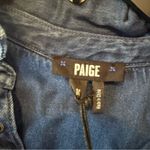 Paige NWT Denim Arley Tie Front Romper in Chamberlain Size Medium Photo 4